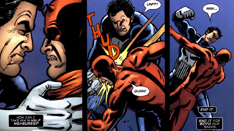 Illustration for article titled The Most Essential Daredevil and Punisher Smackdowns in Comics History